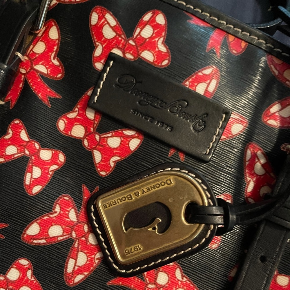Disney Dooney and Bourke Minnie Mouse Bow Tote